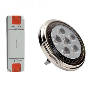 CE Dura AR111 12W LED lamp with matching driver
